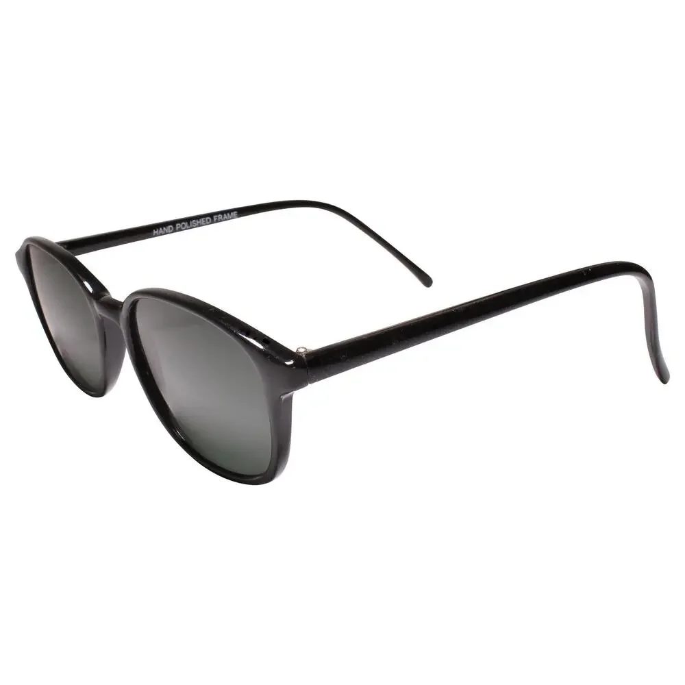 Old School Deadstock Hippie Genuine Vintage Black Small Rectangle Sunglasses